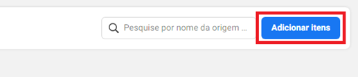 tela adicionar itens