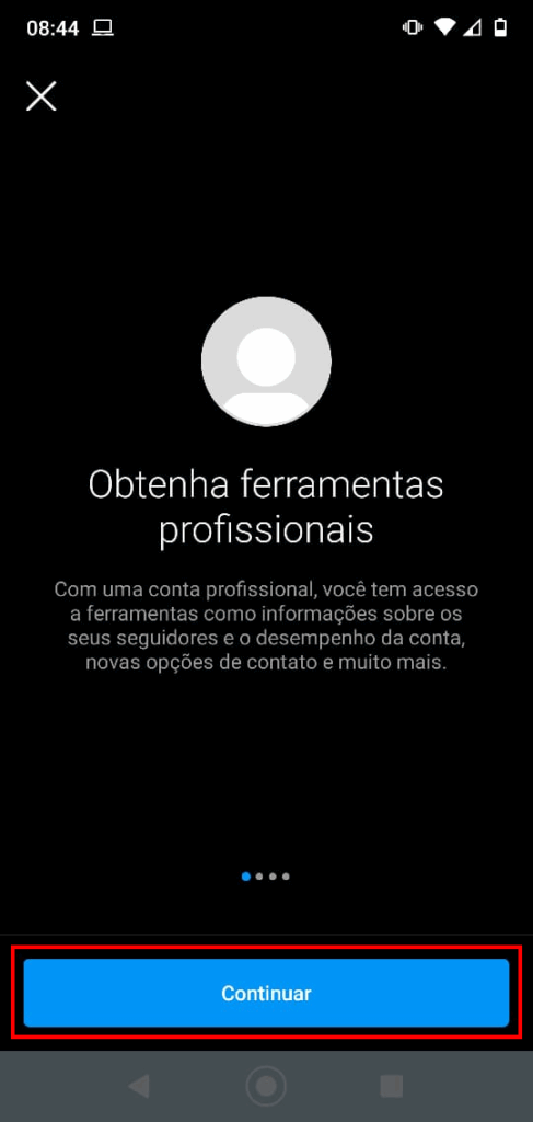 tela continuar